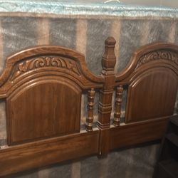 Full Size Bed Frame (mattress And Box Spring Included)