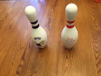 Bowling pins, very good condition. $20 for both.