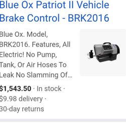 Tow Bar W/remote Braking System