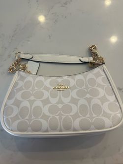 Coach Teri Signature Canvas Mini Shoulder Bag