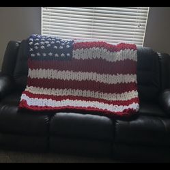 Hand Knit Blankets / Flags