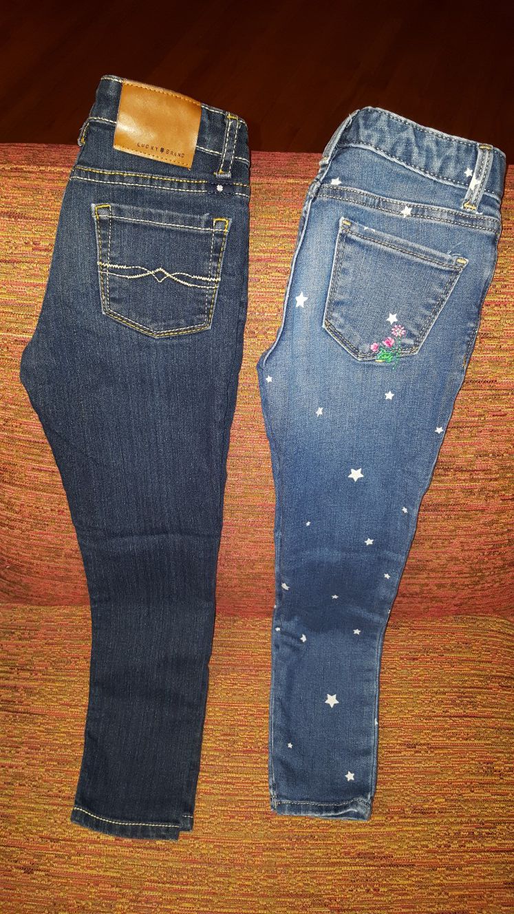 Lot of 2 Girl's Jeans