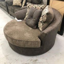 Chocolate Abalone Oversized Chair | Living Room 💥 Great Financing Options 💥 Brand New 💥 