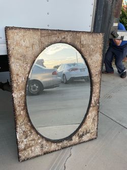 Glass mirror H 40.5. W 30.5inch