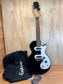New Epiphone Les Paul SL Satin Black Solid Body Electric Guitar