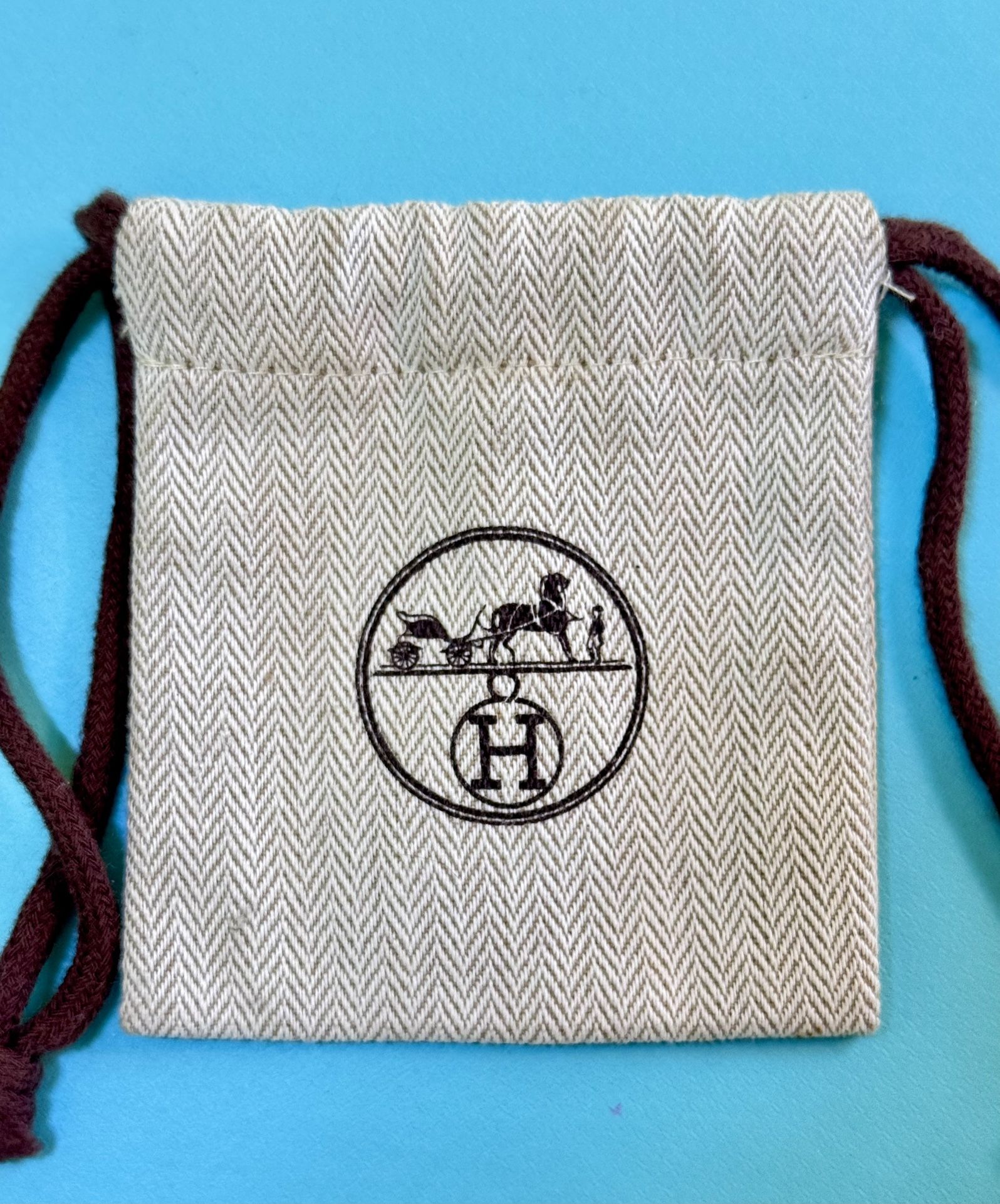 Small Hermes Jewelry Bag Dust Bag NEW Never Used