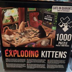 New Exploding Kittens Puzzle. 1000 Piece