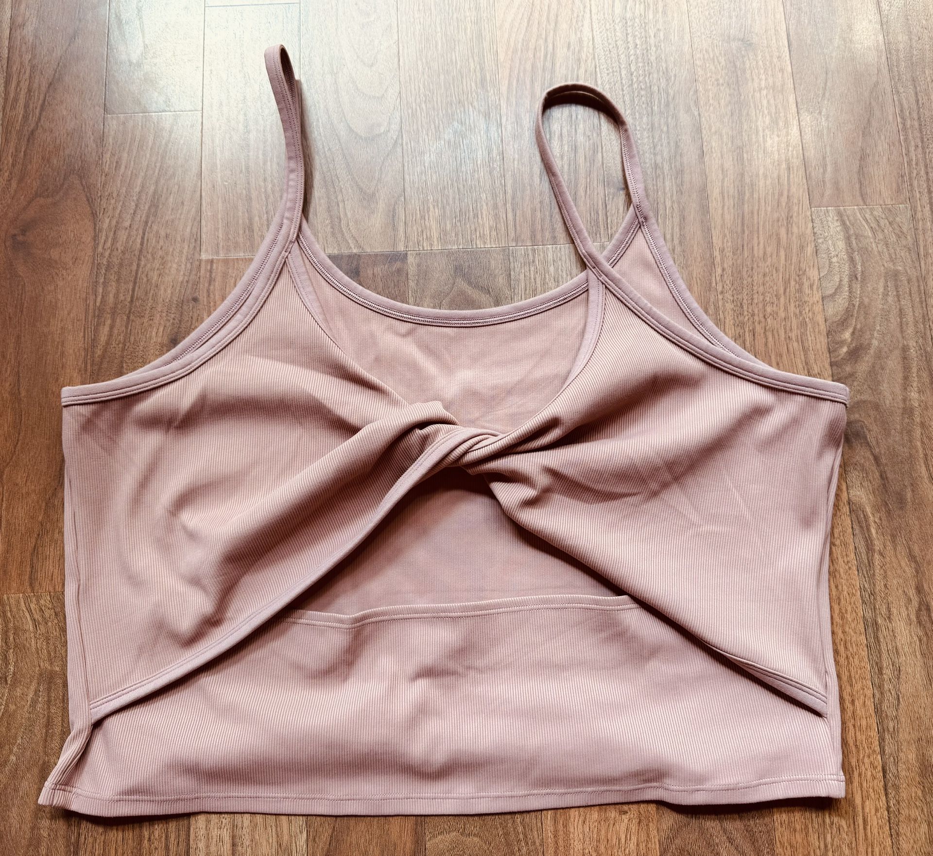 3X Athleta Powervita Ribbed Twist back Tank Top Womens Plus Workout Gym NWT