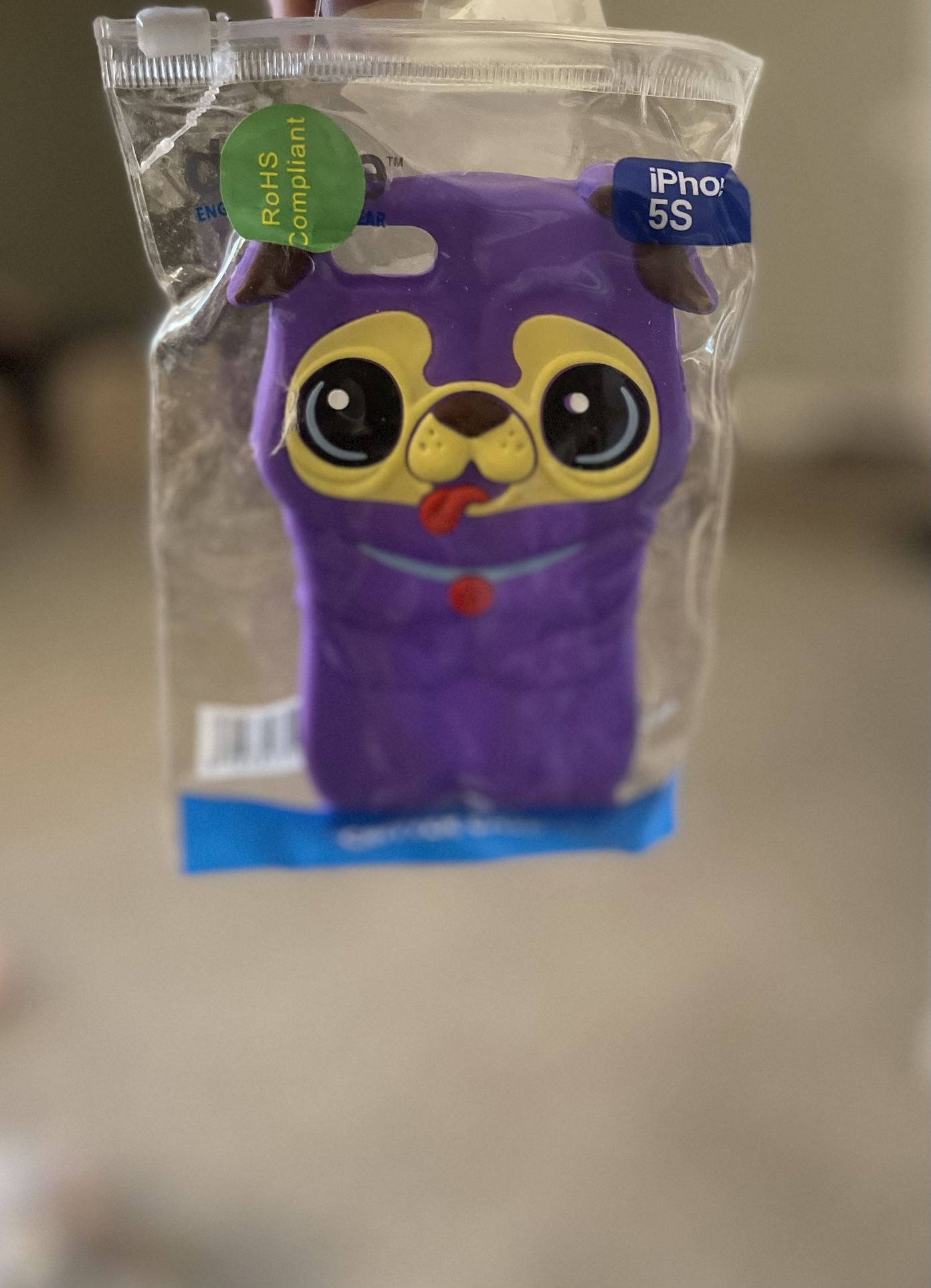 Puppy iPhone SE/5/5S Case Super cute Purple Puppy , never used soft silicone iPhone case still in original packaging. Compatible with iPhone SE
