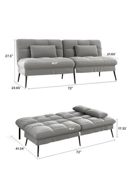 Grey futon / sofa
