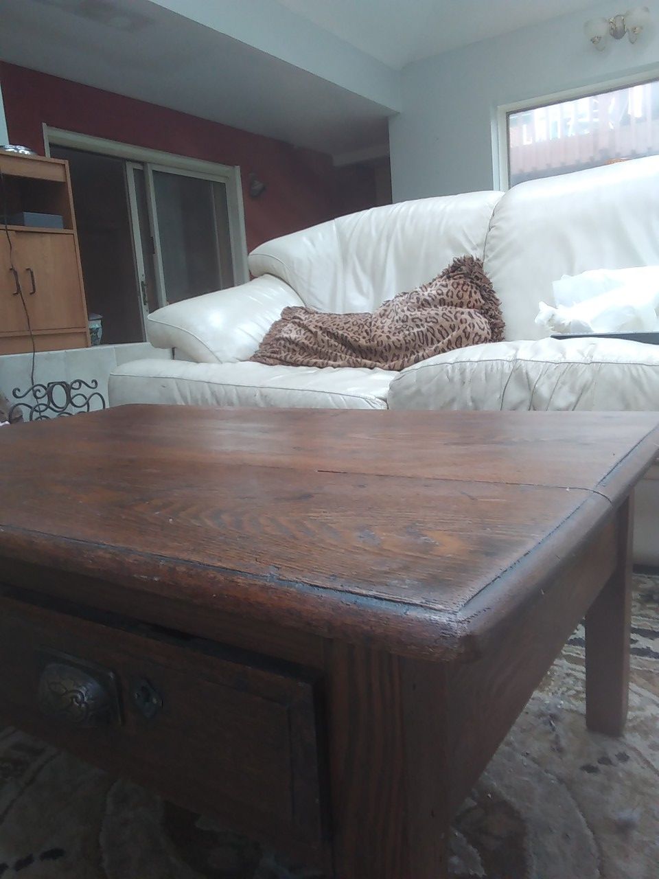 200 year old oak table