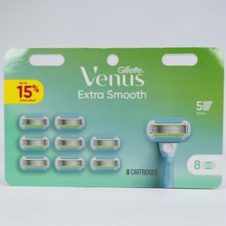 Gillette Extra Smooth Women’s 5-Bladed Razor 8 Refills Cartridges