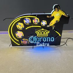 Corona Soccer Neon Bar Light