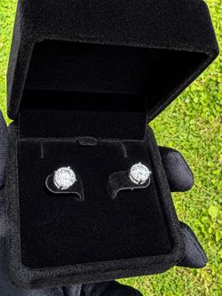 💎 Moissanite Stud Earrings 4ct Total | GRA Certified | 925 Silver | Gift Box