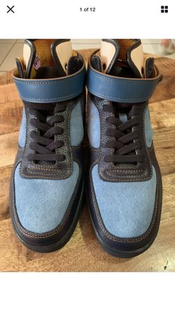 COACH GALAXY SPACE C210 BLUE HIGH-TOP SNEAKERS MENS NEW SIZE 10 1/2