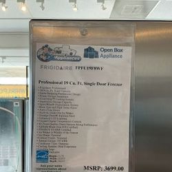 Frigidaire Professional 18.9 Cu. Ft. Stainless Steel Column Freezer