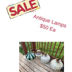 Antique Lamps $50 Ea