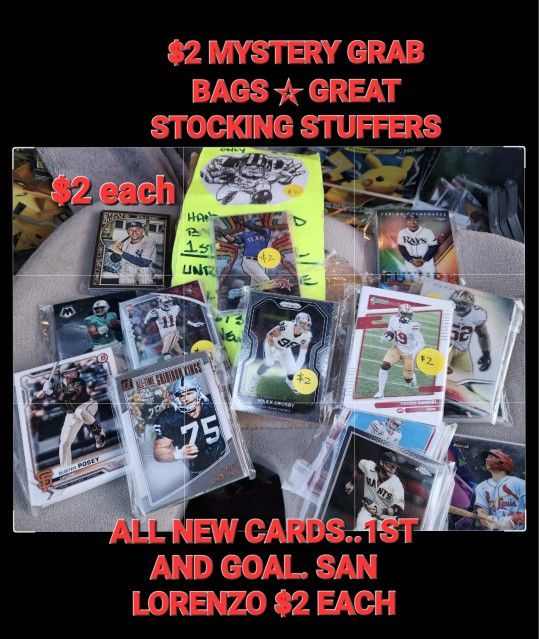 GREAT XMAS GIFTS. PRICED AS MARKED POKEMON SPORTS CARDS ETC PRICED AS MARKED SEE PRICES SAN LORENZO
