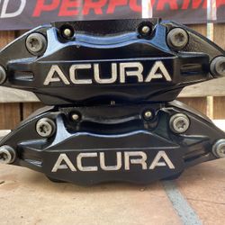 Used, Great Condition 05-12 ACURA RL Advics 4 pot calipers Accord Civic TSX RSX TL Genuine OEM **firme Price**