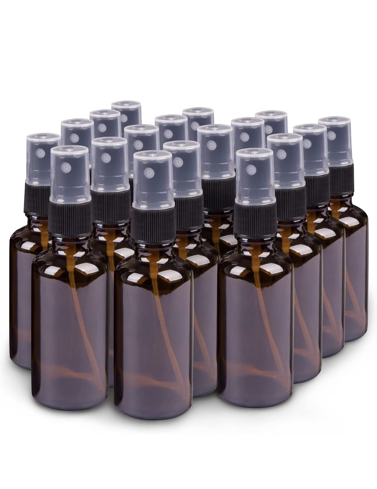 Brand New 24 Pack Of Amber Glass 2 Ounce Spray Bottles