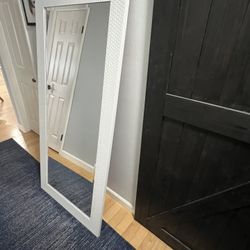 White Frame Mirror 