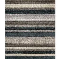 nuLOOM Zoomy 9 x 12 (ft) Tufted Polyester Blue Multi Rectangular Indoor Stripe Area rug