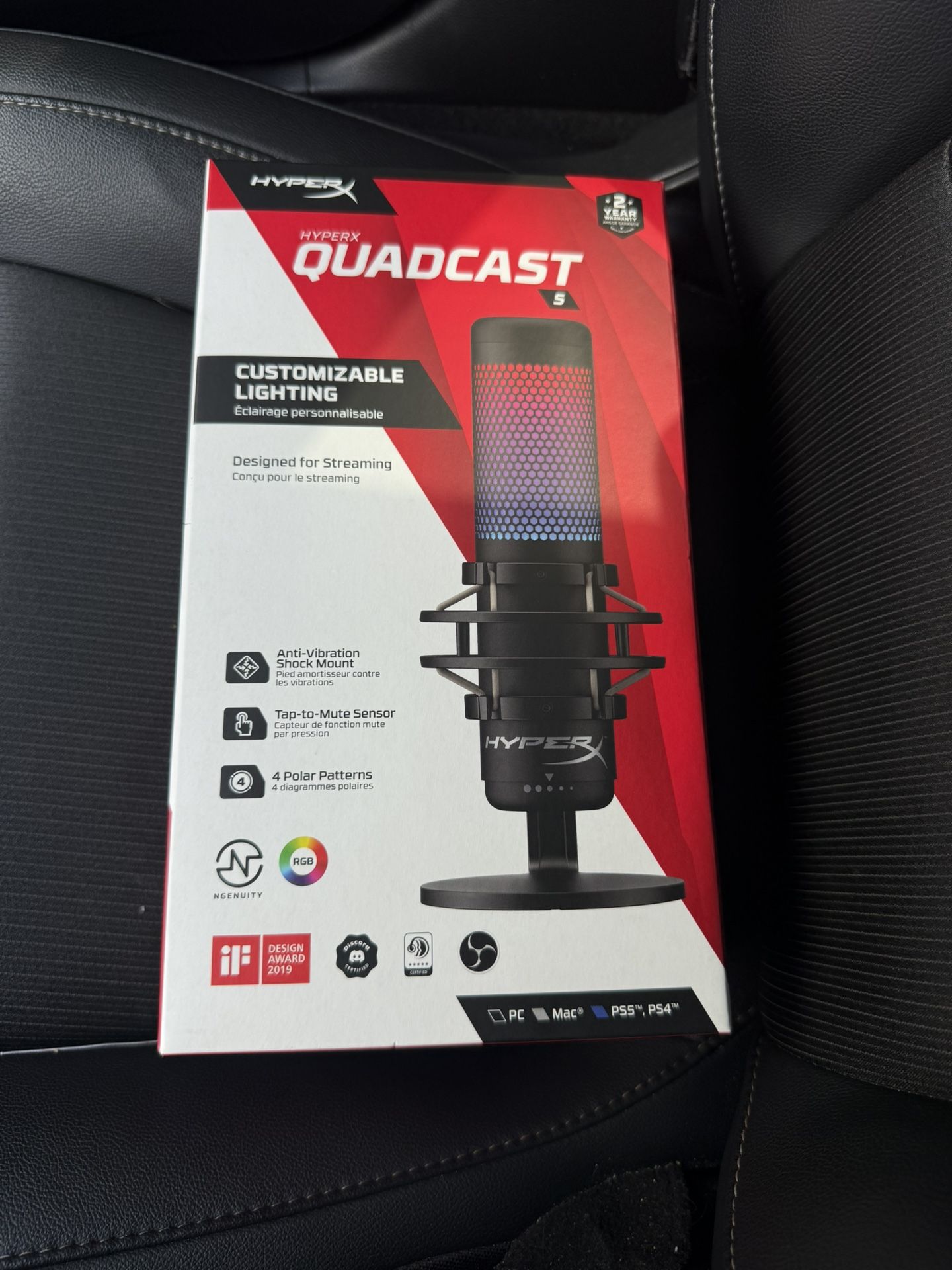 Hyper x Quadcast s Mic for pc/ps5/mac