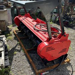 New 72 Inch Skid Steer, Forestry, Drum Mulcher Attachment