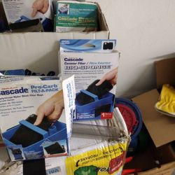 Whole box Of Filter Cartridges Sime Brand New In Box Plus Other Aquarium Thinge