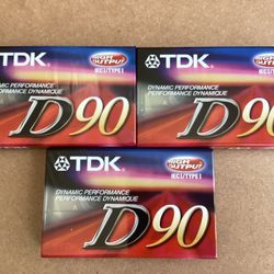 TDK D90 Cassette Tape 