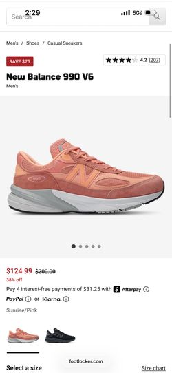 New Balance 990 V6 Sunrise 