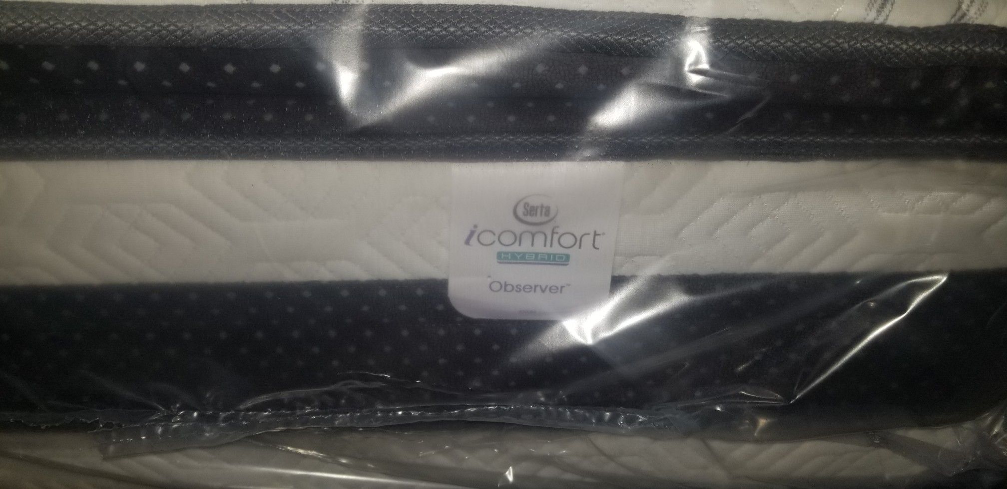 SERTA ICOMFORT HYBRID OBSERVER QUEEN PILLOWTOP MATTRESS SET Furniture