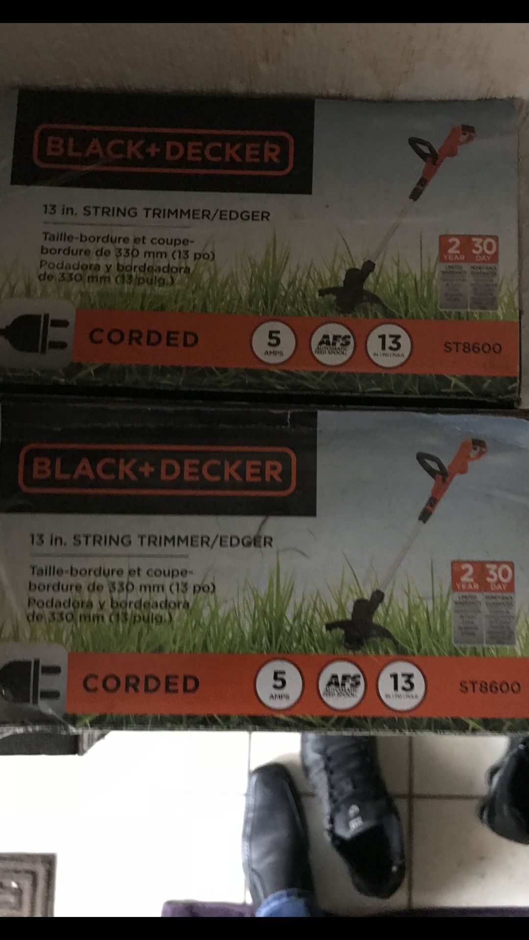 Black+decker ST8600 5 Amp 13 String Trimmer / Edger