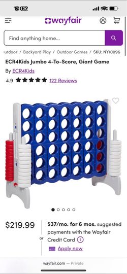 Giant connect four