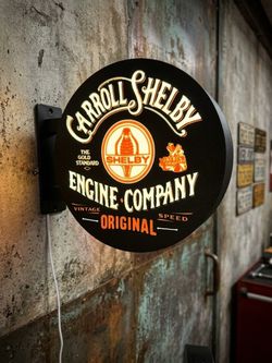 Carroll Shelby Engine Company Light-Up Sign – Limited Edition!