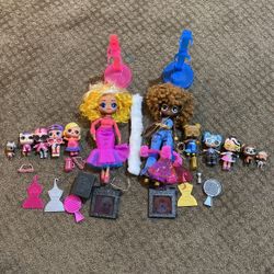 Agent Soul Omg doll & Agent Glamour And Rest Of Movie Magic Omg Lol Dolls  And Lot To Play Movie Magic