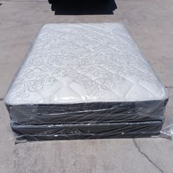 New Full Size Mattress And Box Spring 