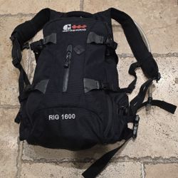 GEIGERRIG RIG 1600 Water Hydration Hiking Backpack Ballistic Nylon Black Padded