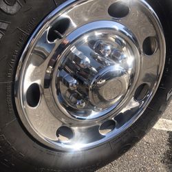 4 Ford Van Wheel Adaptor Simulators . Bolt On Stainless Steel Cover. Fits 250-350 16” Vans