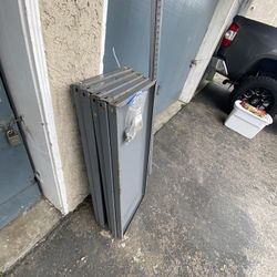 Metal Shop Shelves. 