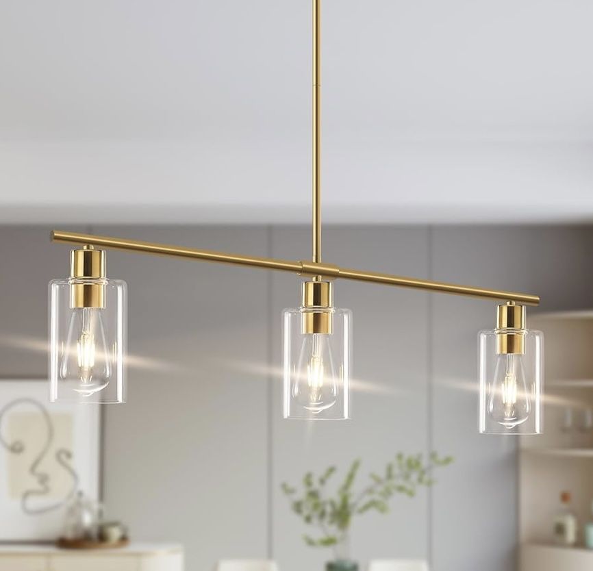 3 Lights Linear Chandelier