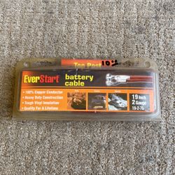 19 Inch 2 Gauge Battery Cable Top Post