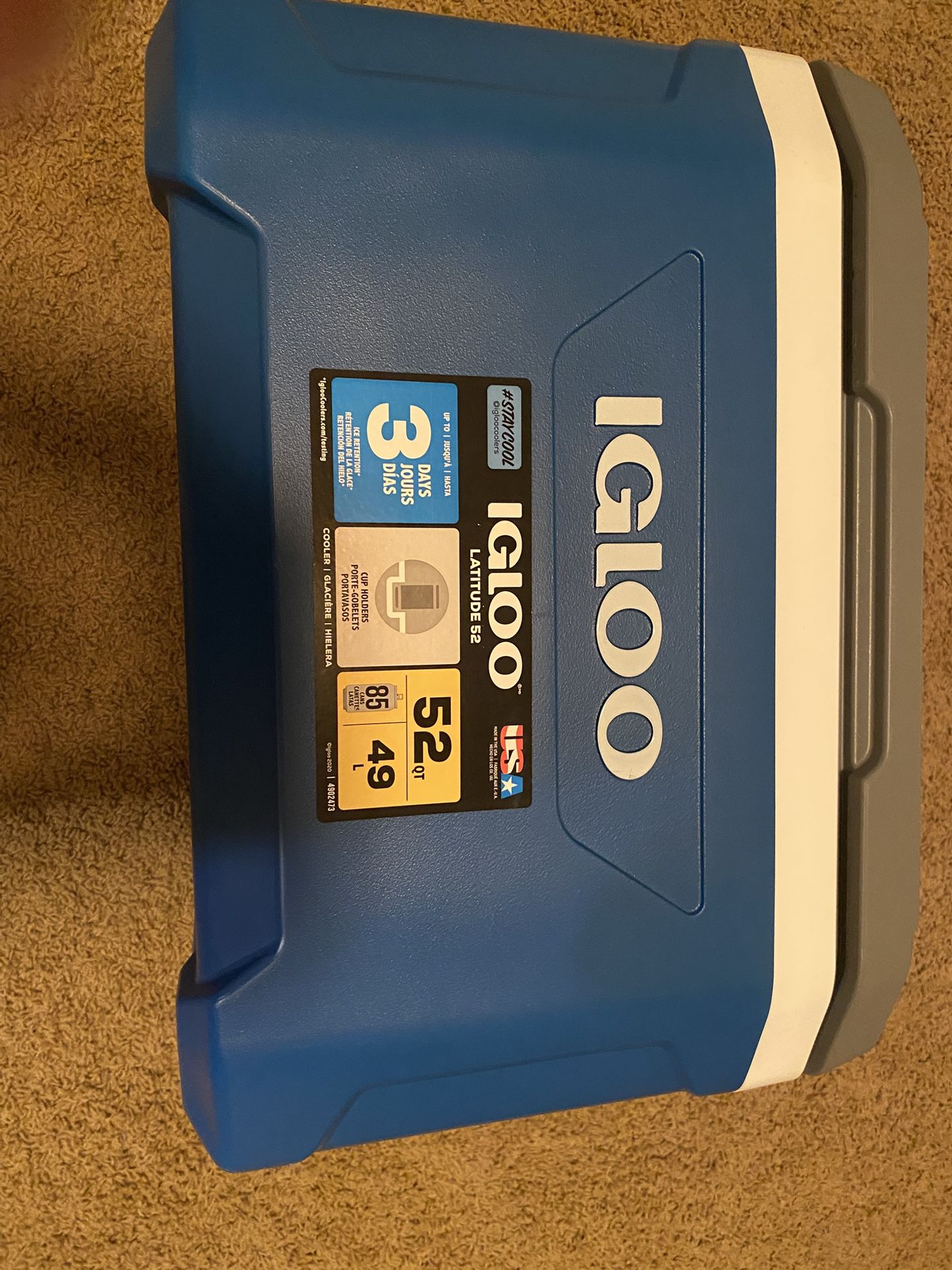 Igloo Latitude 52 Blue 52 qt Cooler