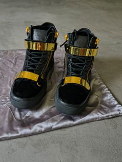 Giuseppe Zanotti High-Top Sneakers Black Gold