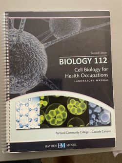 Biology 112 Lab Manual  2nd Edition 