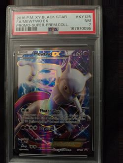 Pokemon PSA 7 Mewtwo EX Full Art XY125 Promo