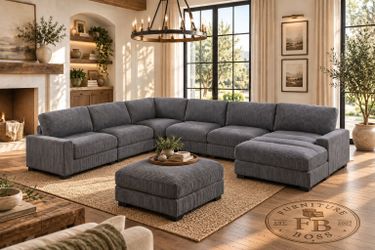 Extra Large Sectional with Ottoman