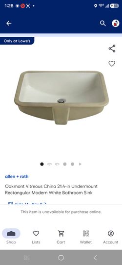 Undermount Rectangular Bathroom Sink