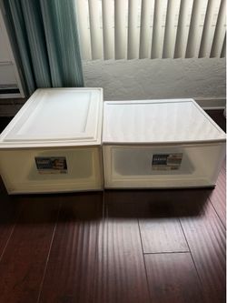 Deep under-bed storage drawers