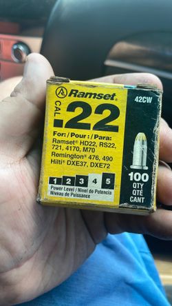 Ramset .22 for tools